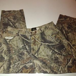 Redhead Camo Pants Woodland Camouflage Jeans Regular Straight Fit size 40×30